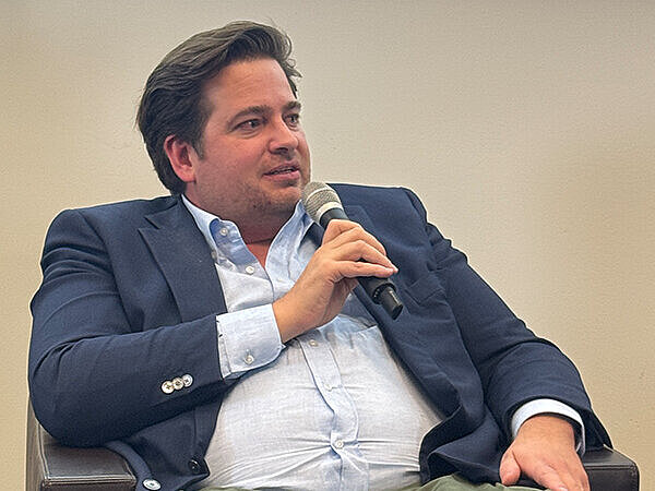 Sprecher bei der Hybrid-Veranstaltung zur Themathik KI | Foto: ©Landesärztekammer Brandenburg Sprecher bei der Hybrid-Veranstaltung zur Themathik KI | Foto: ©Landesärztekammer Brandenburg