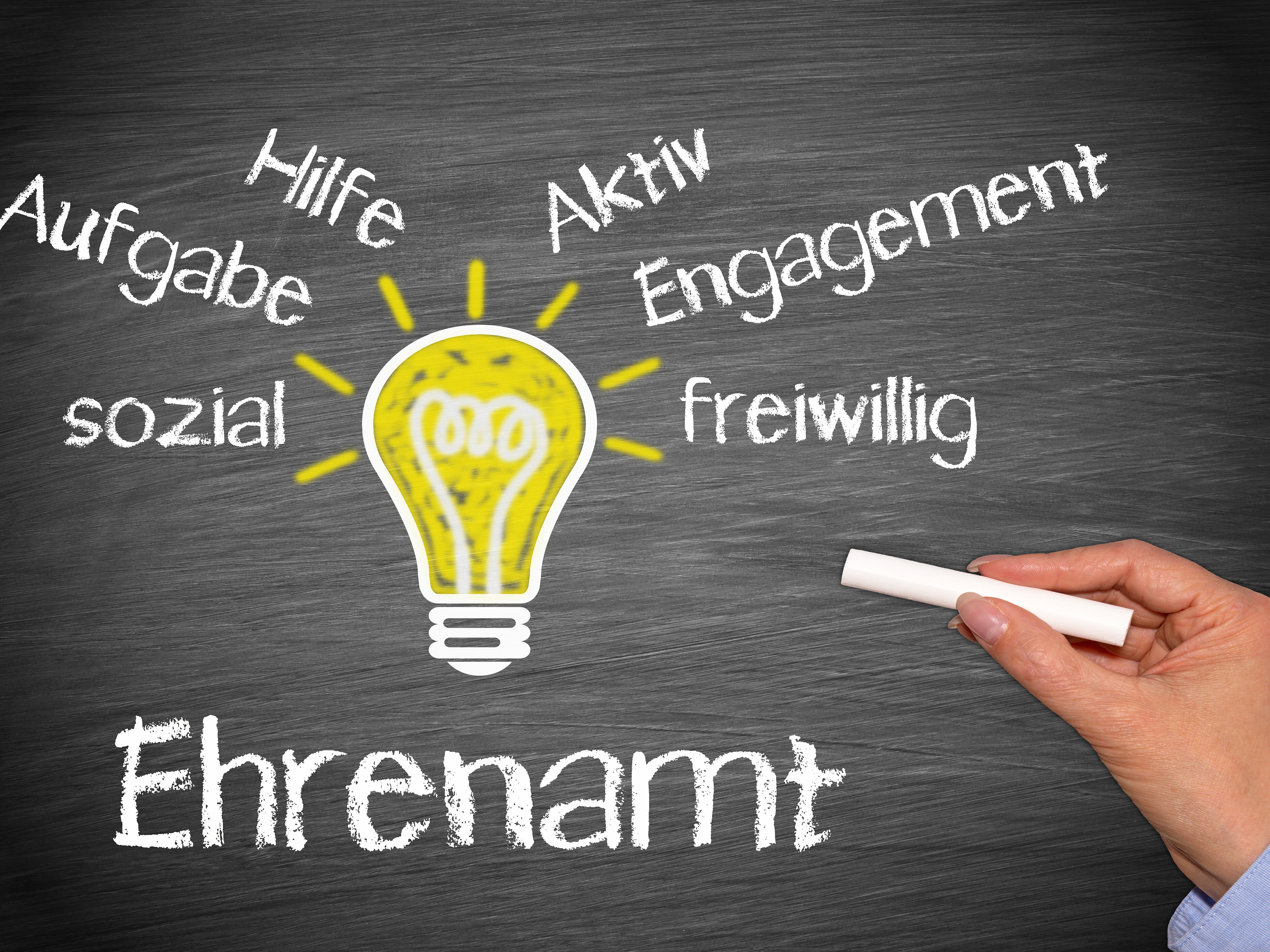 DOC RABE Media /stock.adobe.com Texttafel zum Thema Ehrenamt