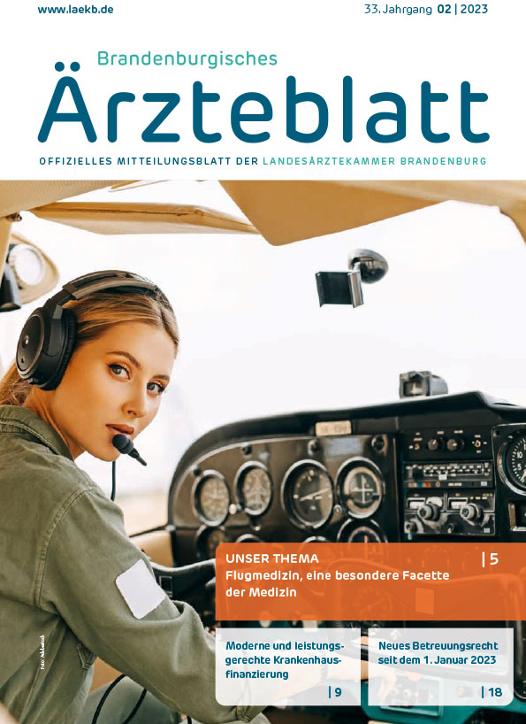 Brandenburger Ärzteblatt Cover Februar 2023 | Foto: ©Landesärztekammer Brandenburg