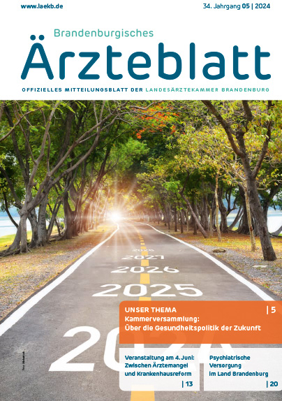 Brandenburger Ärzteblatt Cover Mai 2024 | Foto: ©Landesärztekammer Brandenburg